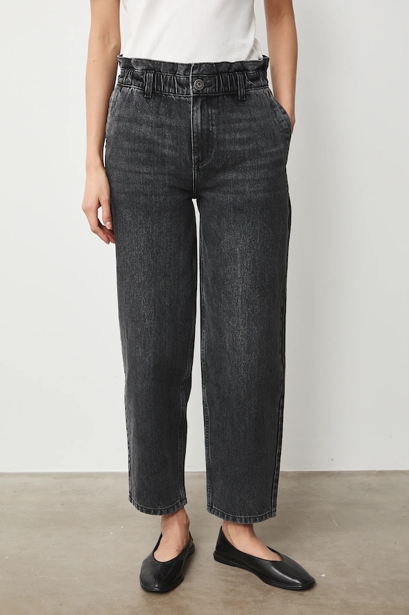 Jeansy slouchy damskie RS26-SJD308 czarny RS26