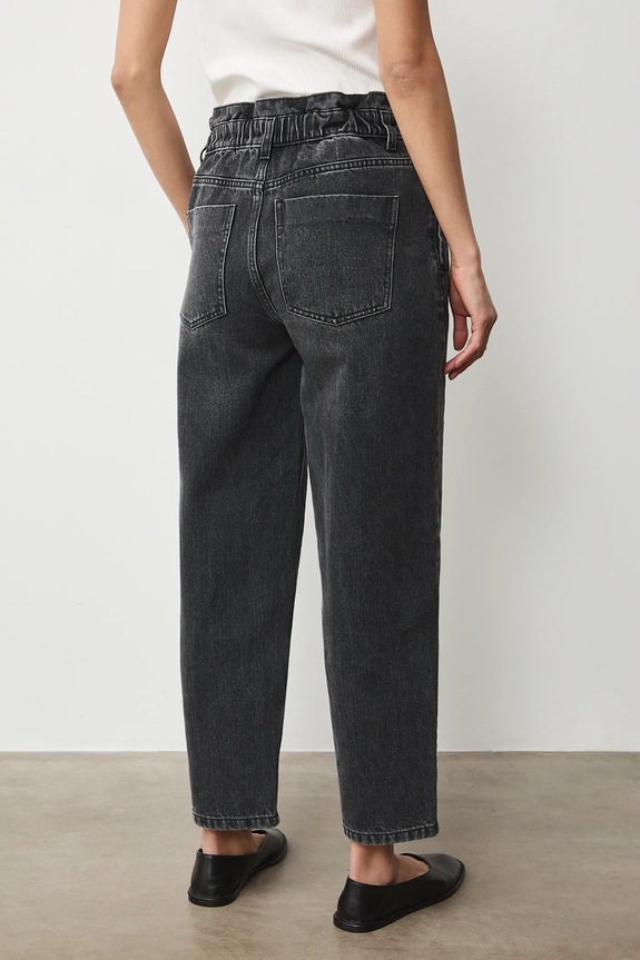 Odzież Jeansy slouchy damskie RS26-SJD308 czarny