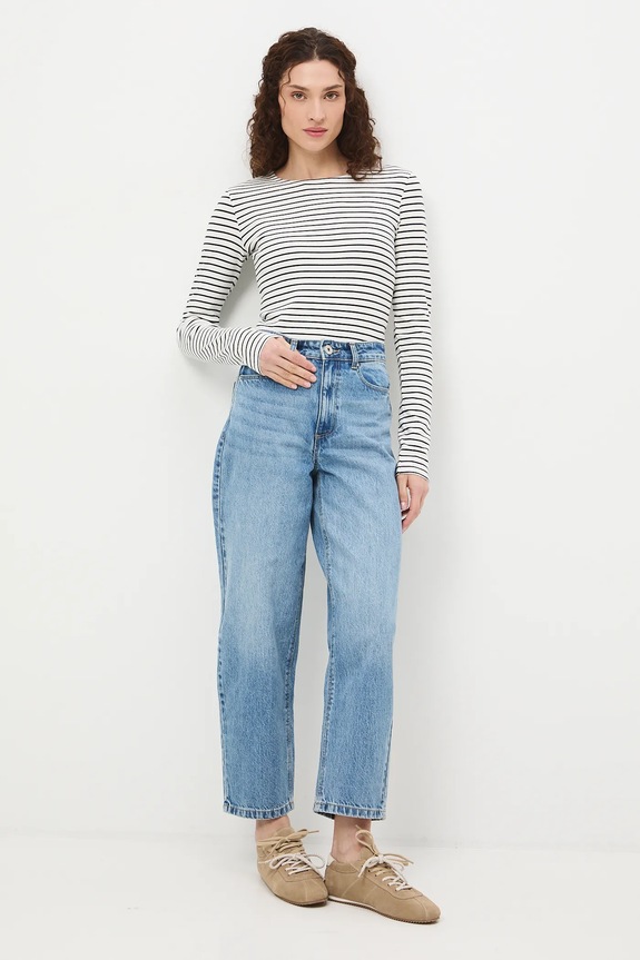 Rifle mom fit dámske RS26-SJD311 modrá RS26