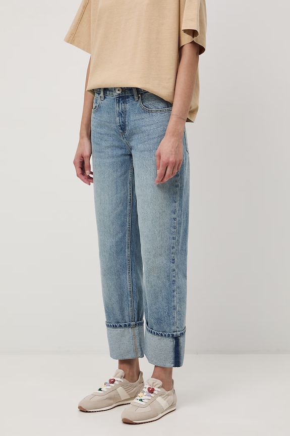 Jeansy straight damskie RS26-SJD500 niebieski RS26