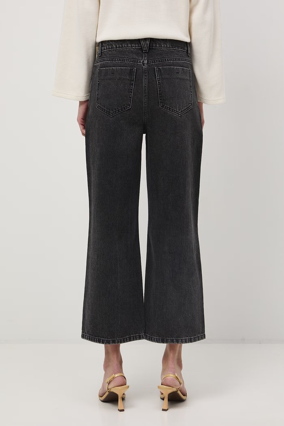 Odzież Jeansy straight damskie RS26-SJD501 czarny