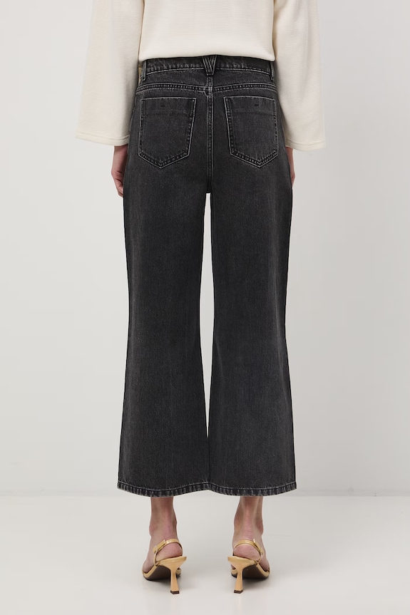 Odzież Jeansy straight damskie RS26-SJD501 czarny