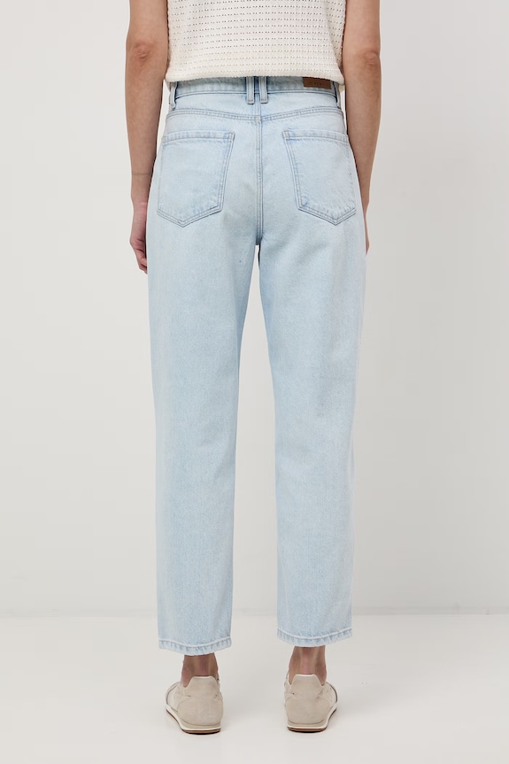 Odzież Jeansy mom fit damskie RS26-SJD506 niebieski