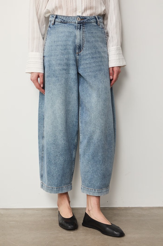Jeansy slouchy damskie RS26-SJD508 niebieski RS26