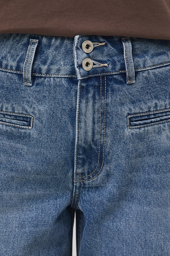 Jeansy wide leg damskie niebieski RS26-SJD512