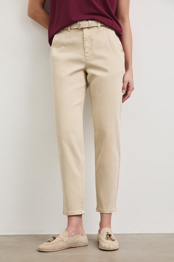 Jeansy carrot damskie RS26-SJD705 beżowy RS26