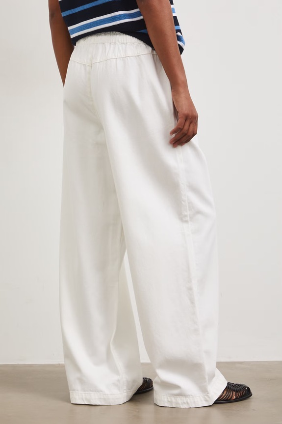 Odzież Jeansy wide leg damskie RS26-SJD802 biały