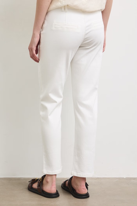 Odzież Jeansy chino damskie regular waist RS26-SJD900 biały