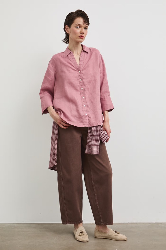 Medicine jeansy slouchy damskie brązowy RS26-SJD903