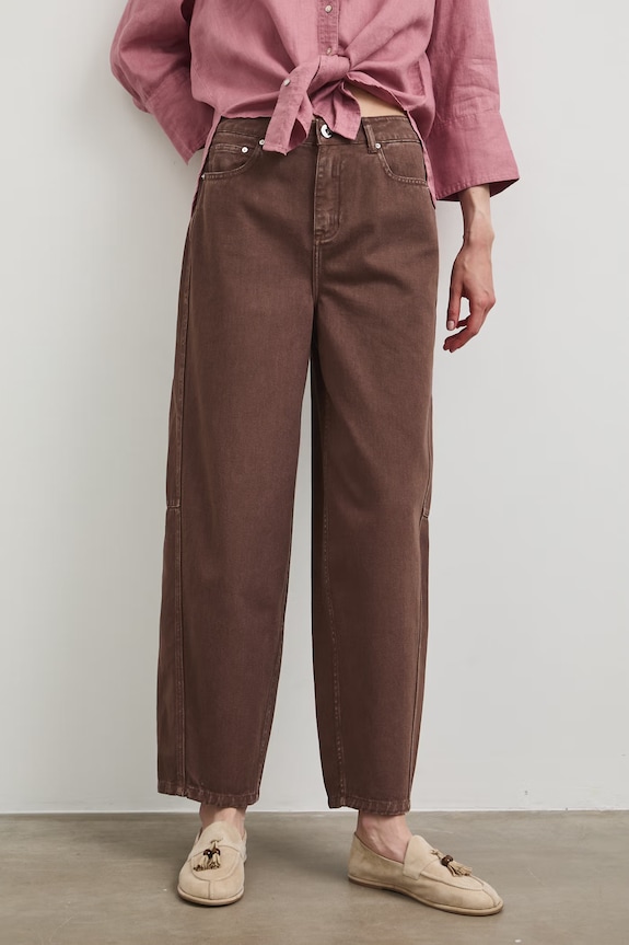 Medicine jeansy slouchy damskie RS26-SJD903 brązowy RS26