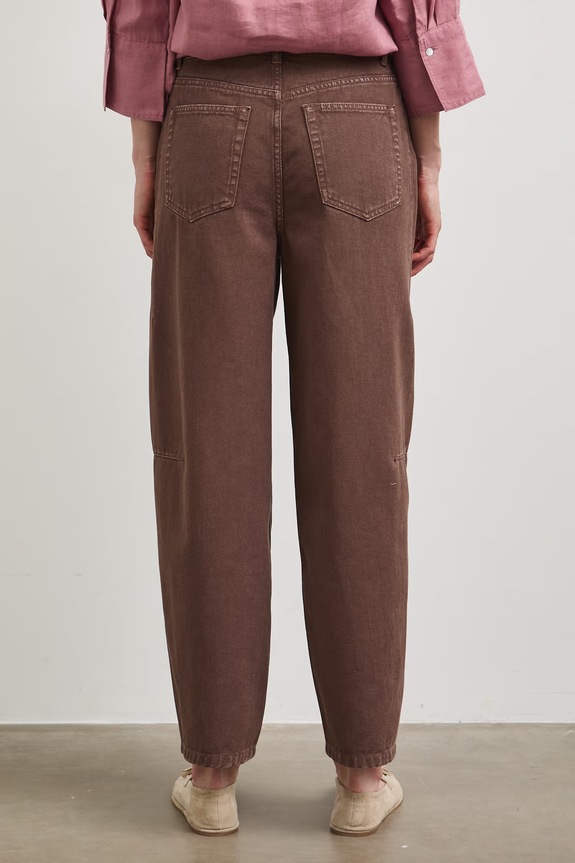 Odzież Medicine jeansy slouchy damskie RS26-SJD903 brązowy