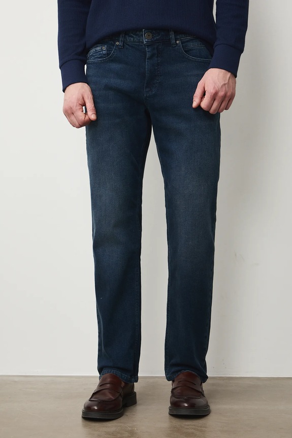 Jeansy regular męskie RS26-SJM031 granatowy RS26