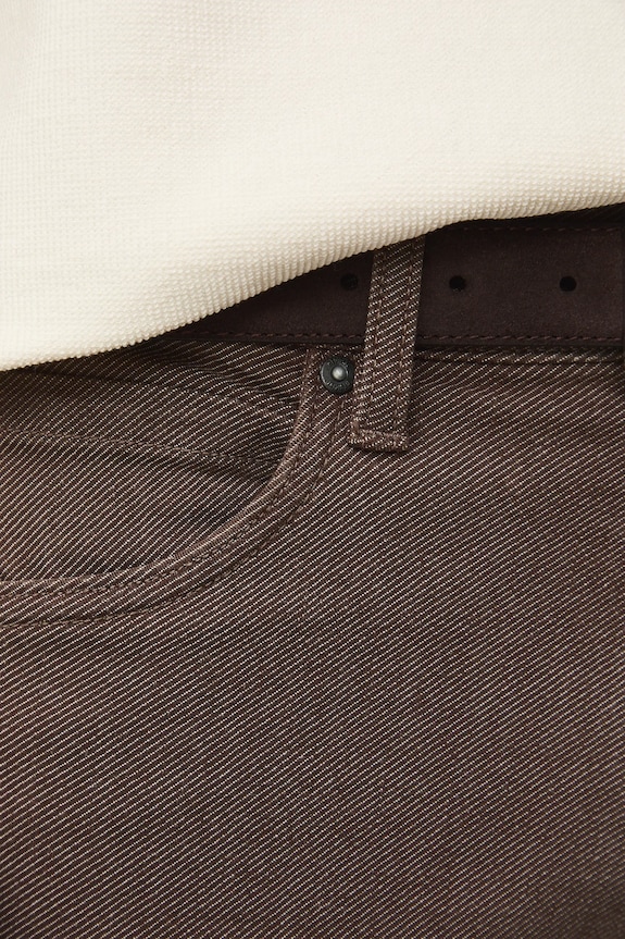 Jeansy slim fit męskie brązowy RS26-SJM303