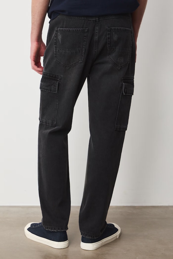 Odzież Jeansy regular męskie RS26-SJM505 czarny