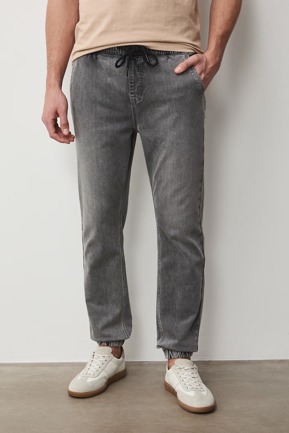 Jeansy jogger męskie RS26-SJM506 szary RS26