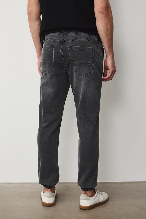 Odzież Jeansy jogger męskie RS26-SJM506 szary