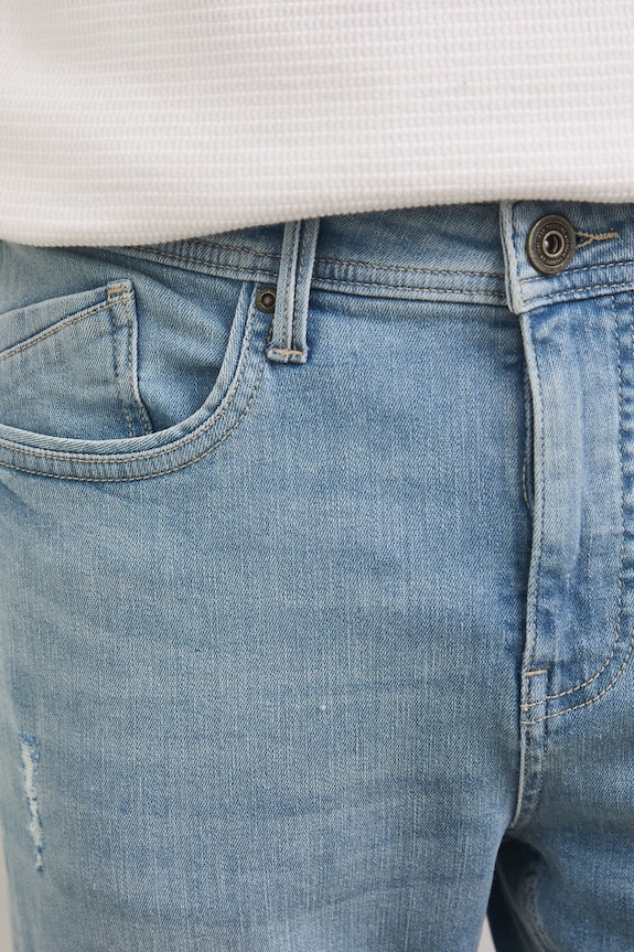 Jeansy slim fit męskie niebieski RS26-SJM801