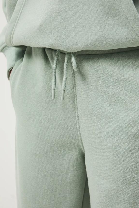 Tepláky wide leg zelená RS26-SPD011