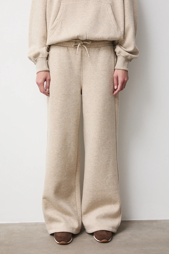 Tepláky wide leg RS26-SPD011 béžová RS26