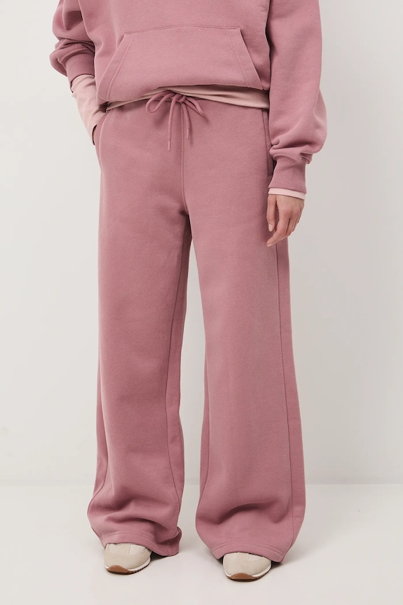 Tepláky wide leg RS26-SPD011 ružová RS26