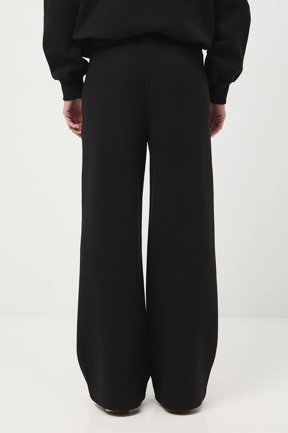 Tepláky wide leg čierna RS26-SPD011