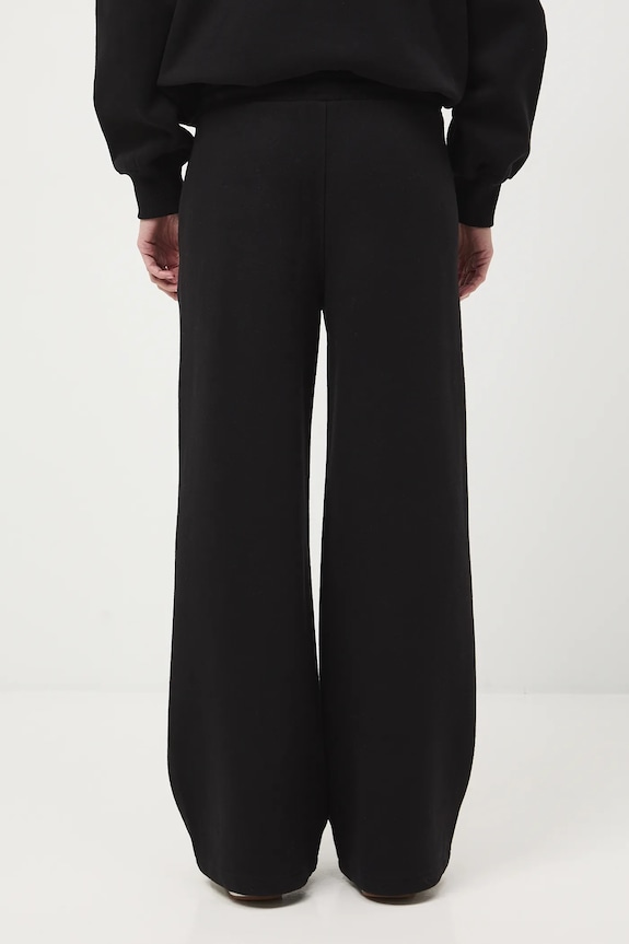 Tepláky wide leg čierna RS26-SPD011