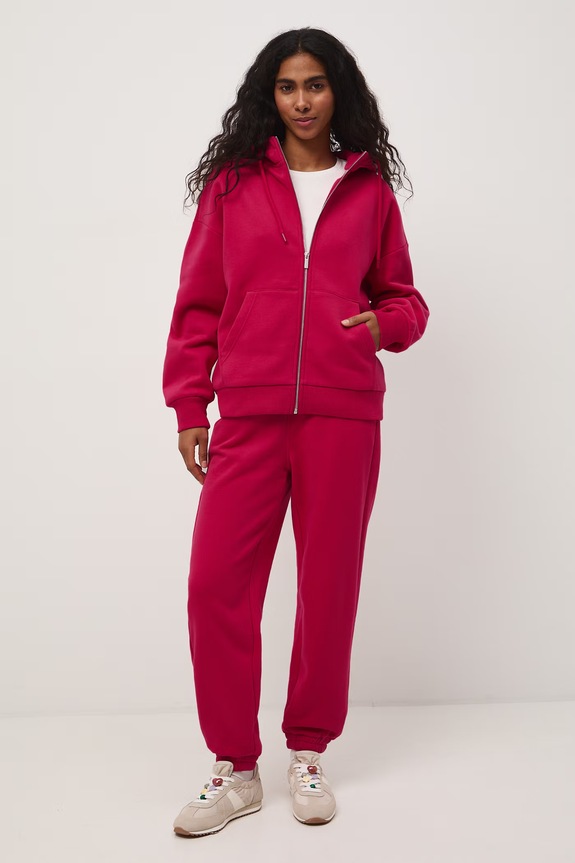 Tepláky dámské s bavlnou růžová RS26-SPD052