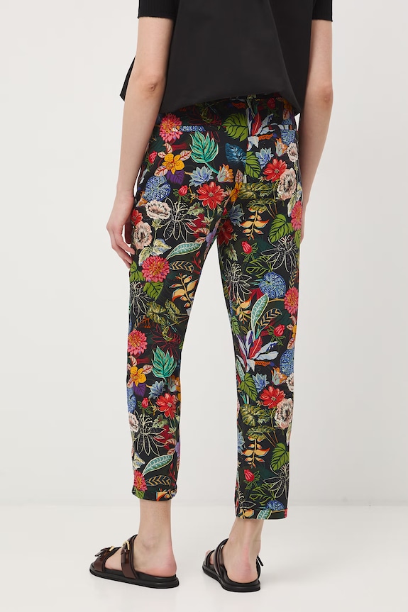 Odzież Spodnie chinos damskie z wiskozy z dodatkiem elastanu RS26-SPD060 czarny