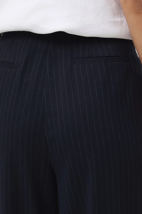 Nohavice wide leg so vzorom tmavomodrá RS26-SPD301