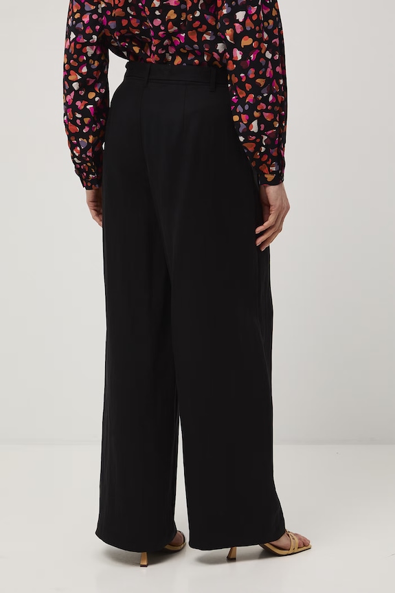 Odzież Spodnie wide leg damskie RS26-SPD503 czarny