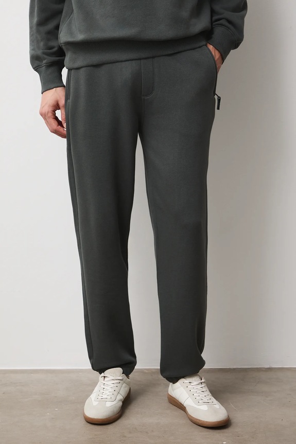 Tepláky pánské jogger bez vzoru RS26-SPM011 zelená RS26