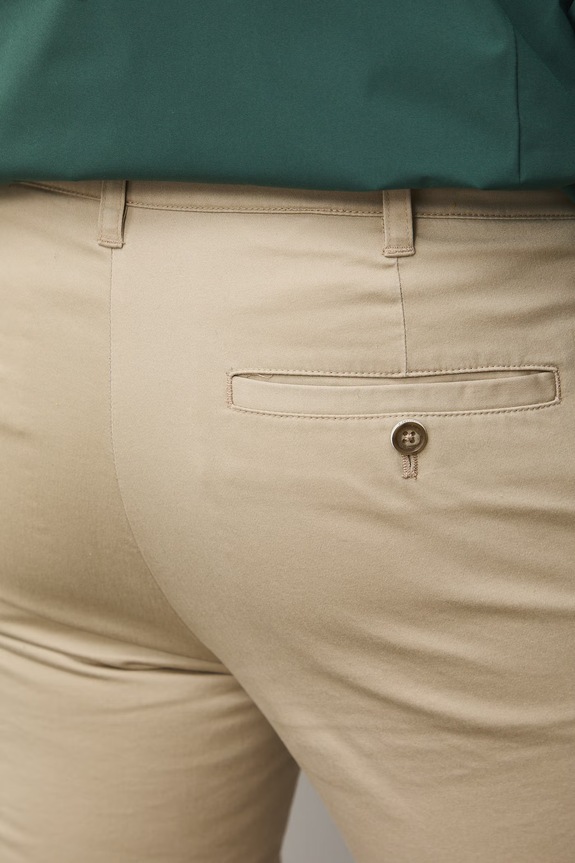 Medicine παντελόνι chino Ανδρικό από βαμβάκι με ελαστάν μπεζ RS26-SPM060