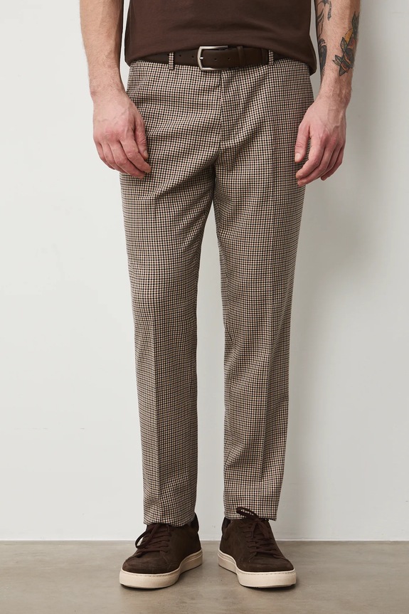 Παντελόνι Medicine ύφασμα καφέ RS26-SPM323