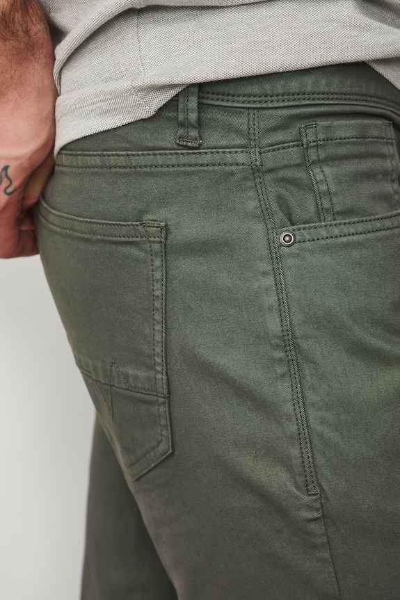 Medicine spodnie slim fit męskie bawełniane z elastanem zielony RS26-SPM403