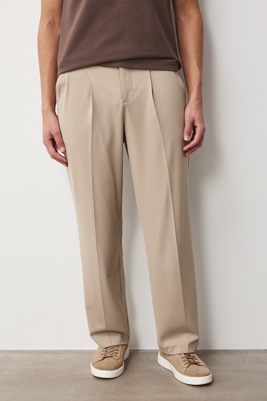 Medicine Παντελόνι chino ανδρικό με βισκόζη μπεζ RS26-SPM600
