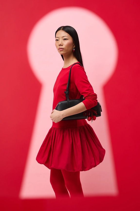 Šaty dámske z kolekcie Valentine’s Day okrúhly červená RS26-SUD282