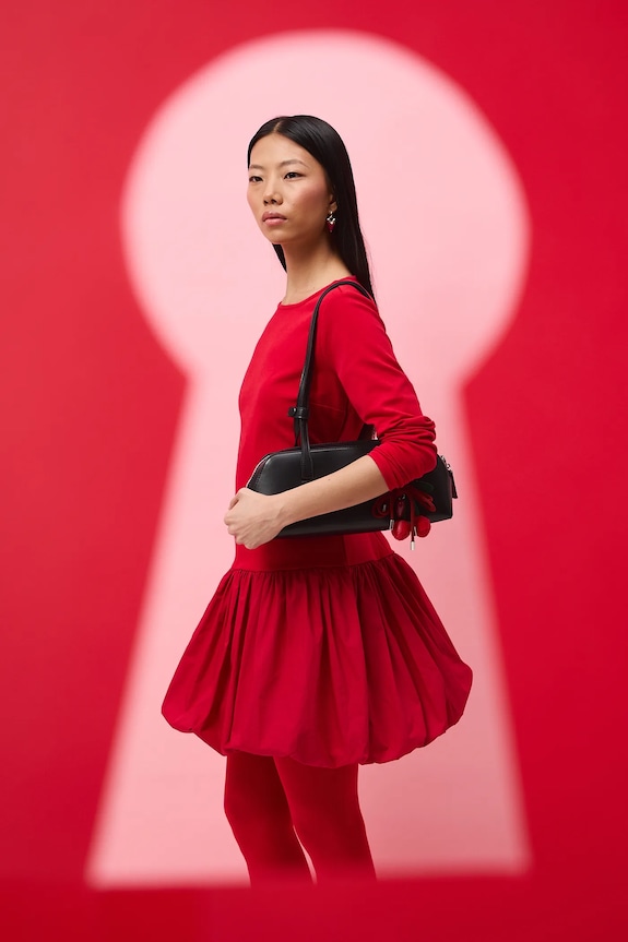 Šaty dámske z kolekcie Valentine’s Day okrúhly červená RS26-SUD282