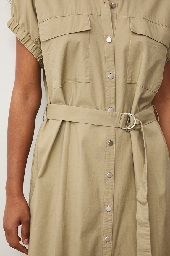 Medicine sukienka koszulowa RS26-SUD504 beżowy