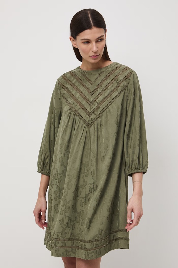 Medicine sukienka oversize z wiskozą RS26-SUD505 zielony RS26