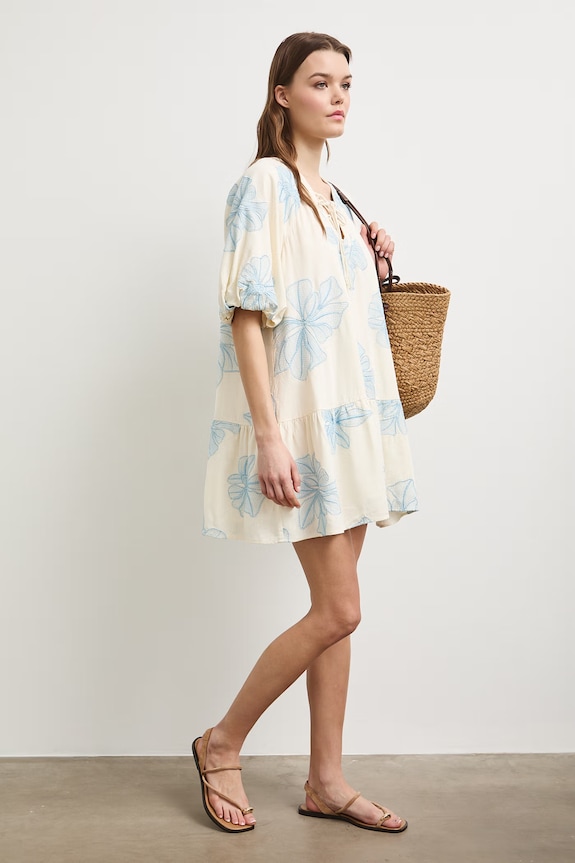 Medicine rochie evazată cu in bej RS26-SUD811