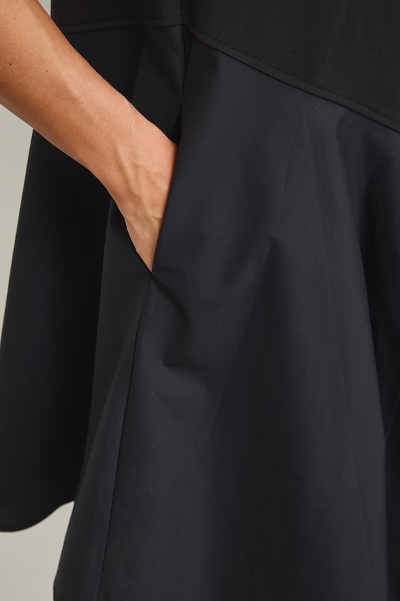 Sukienka oversize bawełniana RS26-SUDA08 czarny