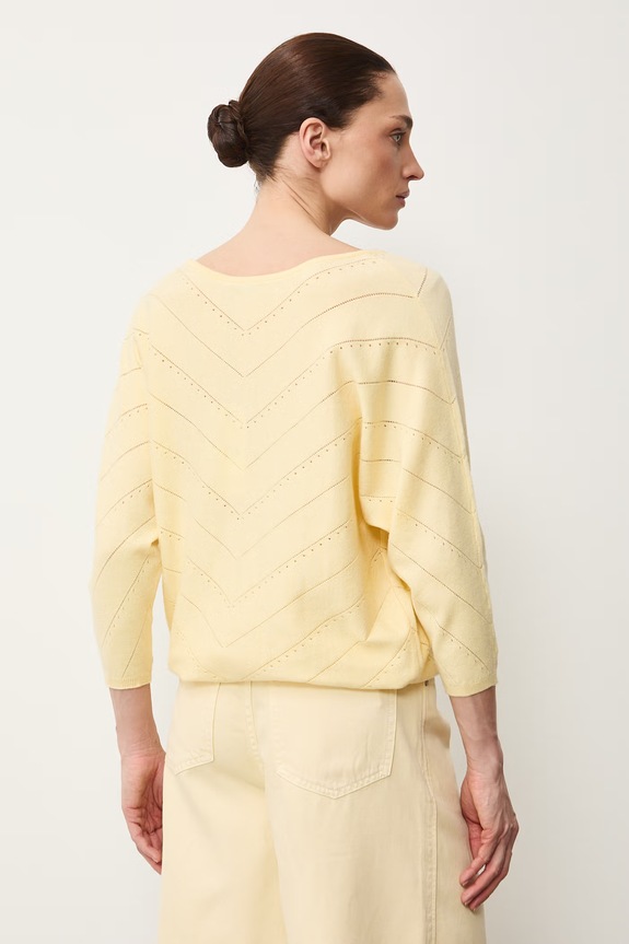Oblečenie Sveter dámsky vzorovaný RS26-SWD041 žltá