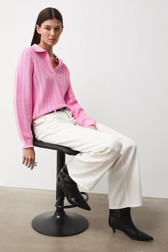 Bavlnený sveter z kolekcie Valentine’s Day ružová RS26-SWD200