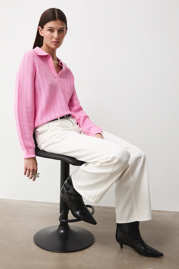 Bavlnený sveter z kolekcie Valentine’s Day ružová RS26-SWD200