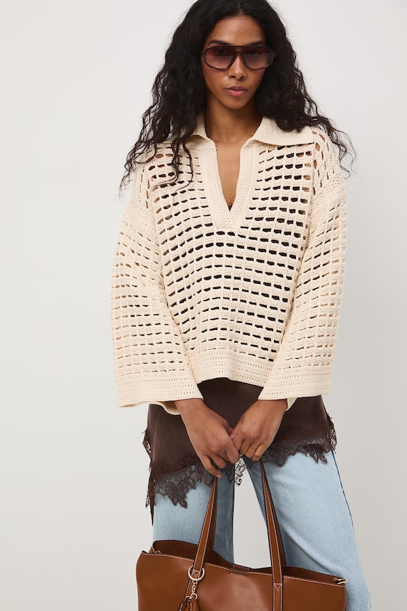 Medicine pulover pentru femei, din bumbac RS26-SWD508 bej RS26