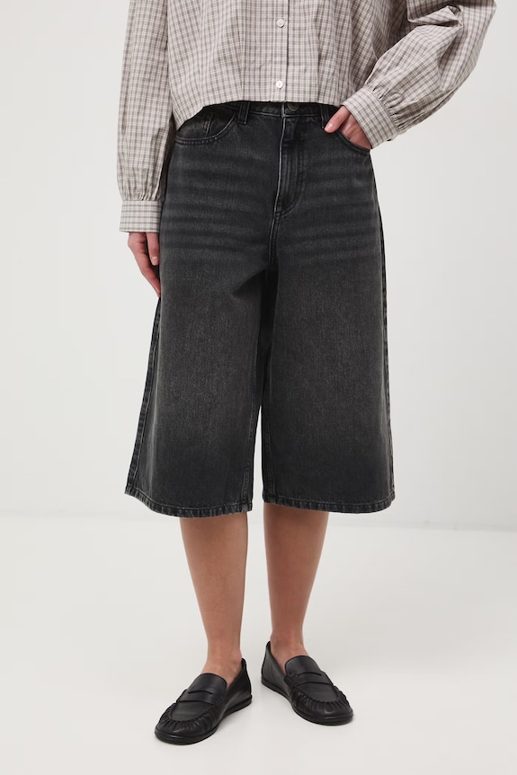Szorty damskie jeansowe czarny RS26-SZD703