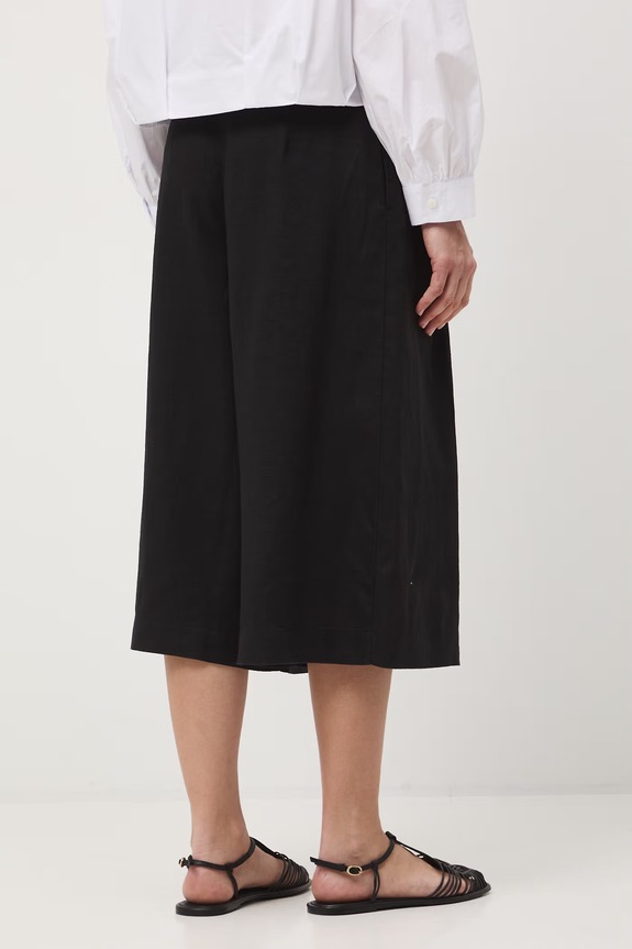 Odzież Szorty damskie lniane regular waist RS26-SZD704 czarny