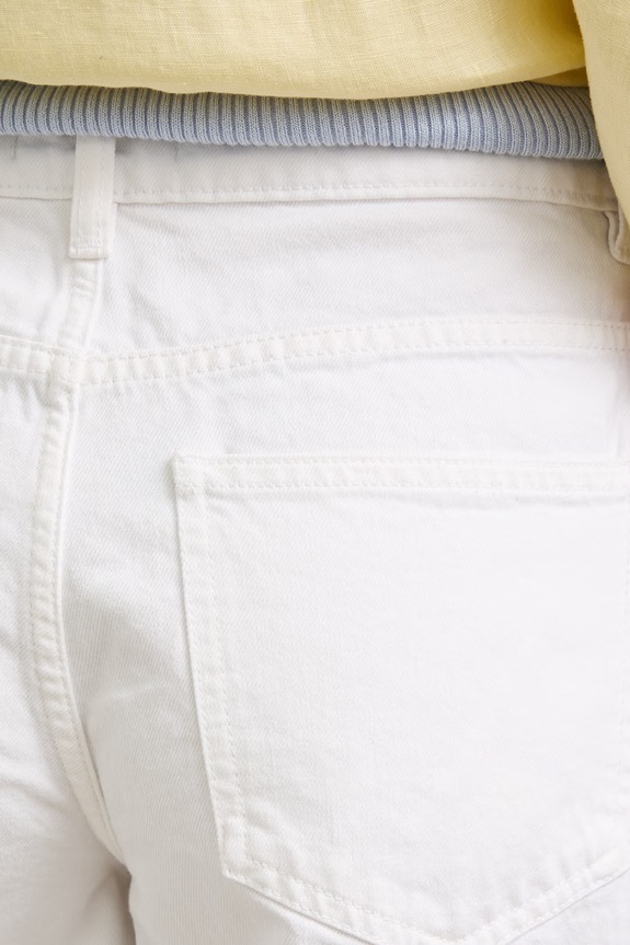 Šortky dámské bavlněné high waist RS26-SZD902 bílá