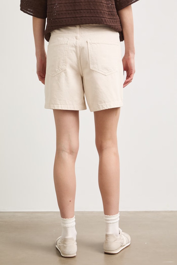 Oblečení Šortky dámské bavlněné high waist RS26-SZD902 béžová