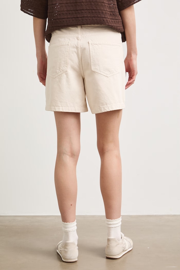 Oblečení Šortky dámské bavlněné high waist RS26-SZD902 béžová